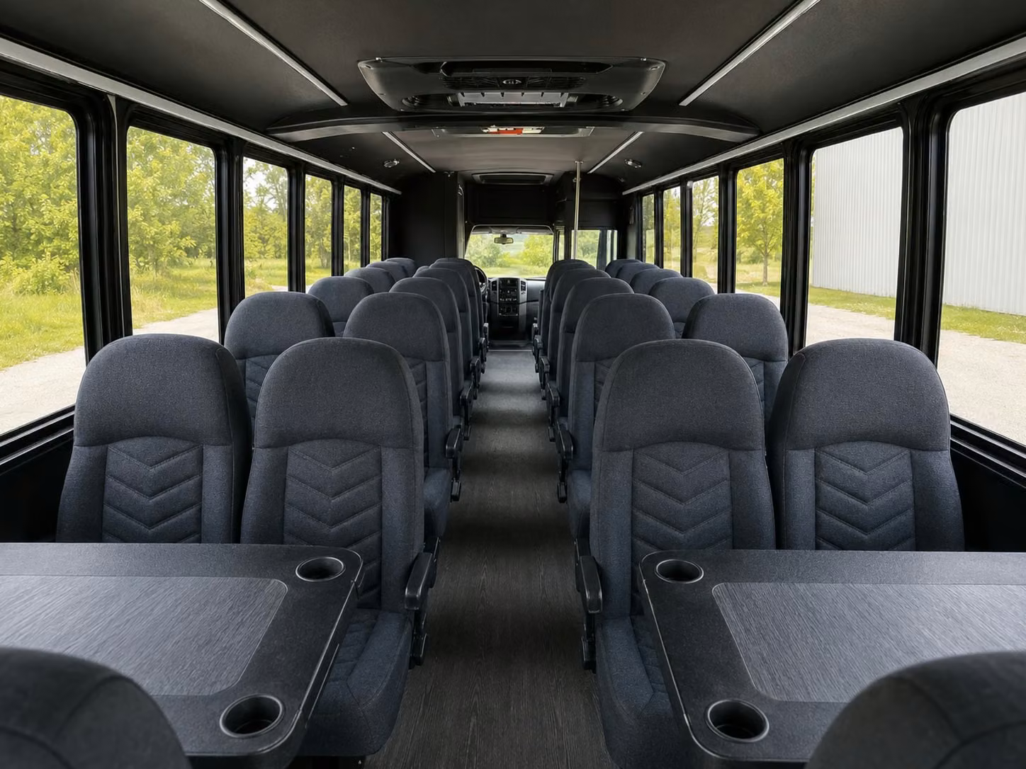 15 passenger minibus interior